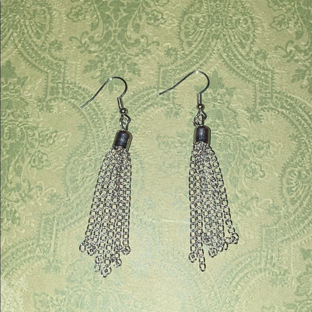 Silver earrings